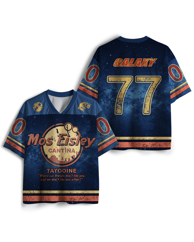 TheRetroTee Maillot en résille Mos Eisley Cantina Tatooine années 1970
