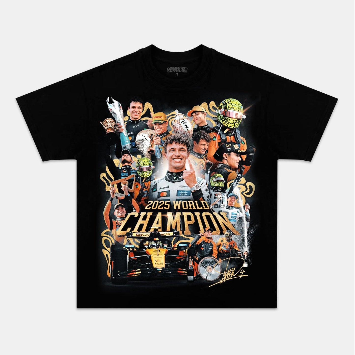 LANDO NORRIS 2025 WORLD CHAMPION V2 TEE