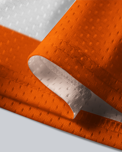TheRetroTee Syracuse Bulldogs #2 Orange & White Hockey Mesh Jersey
