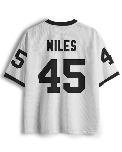 TheRetroTee Maillot de football en résille Small Town #45