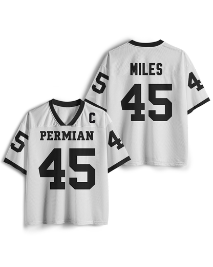 TheRetroTee Maillot de football en résille Small Town #45