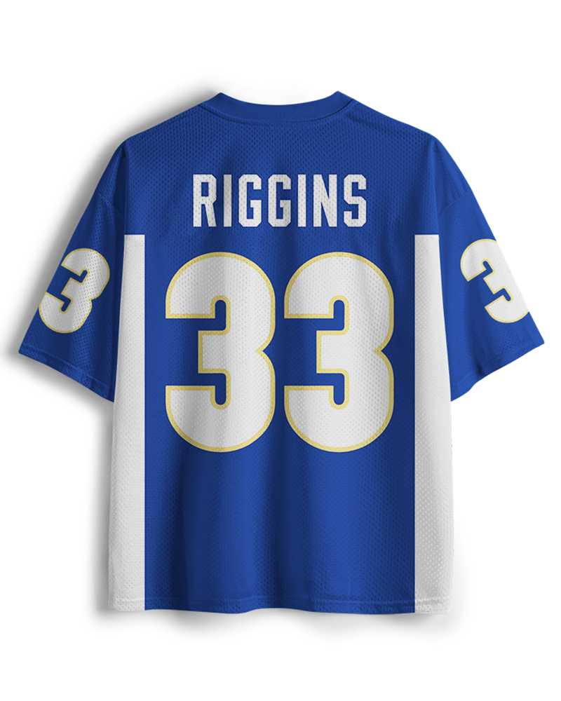 Maillot de football en maille TheRetroTee Small Town #33