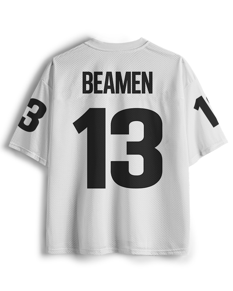 TheRetroTee Shark #13 Football Movie-Inspired Mesh Jersey