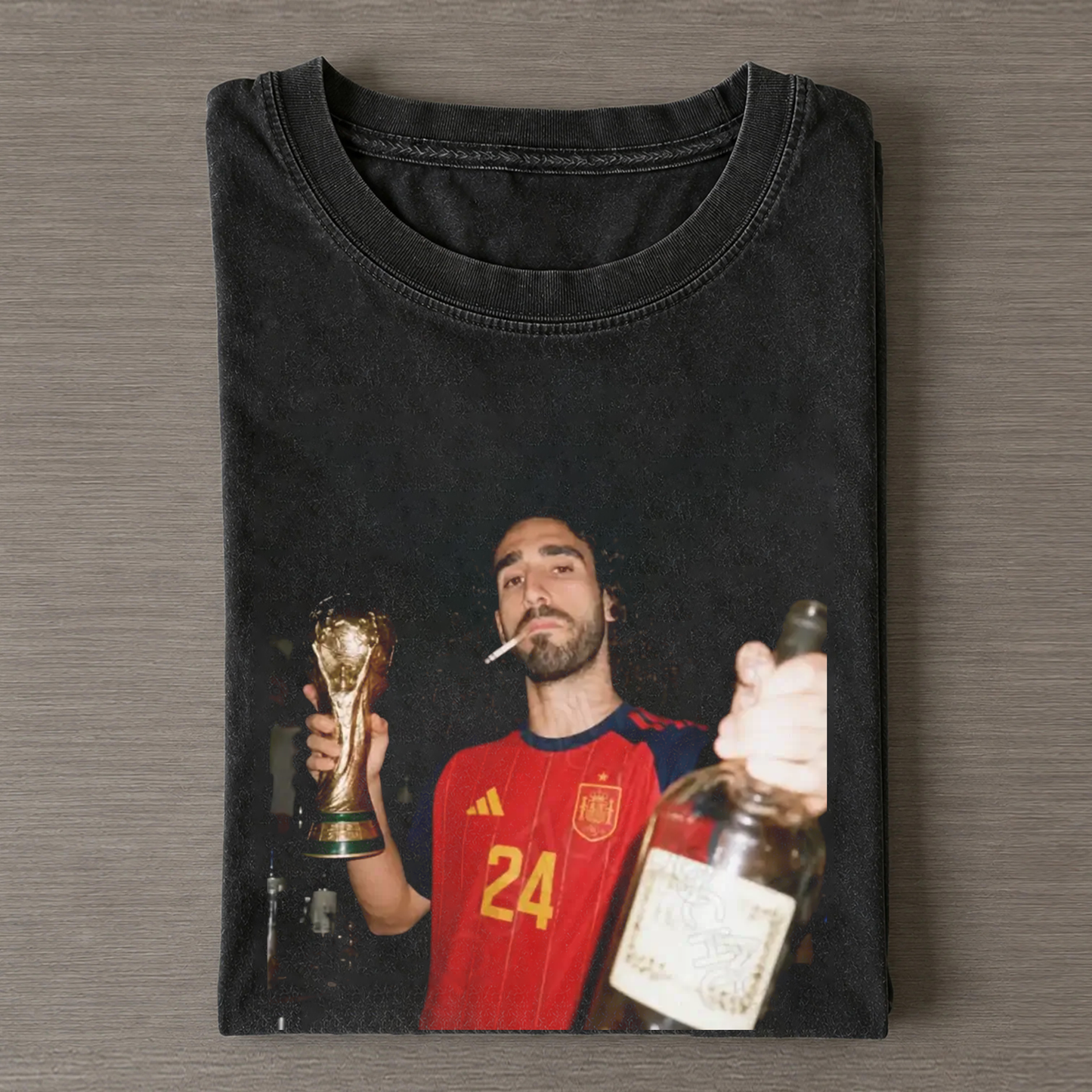 Spain Soccer Style Vintage Tee 6