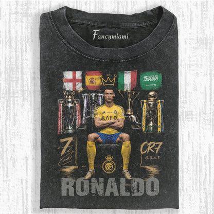 VINTAGE YELLOW KIT FOOTBALL CHAMP DISTRESSED TEE