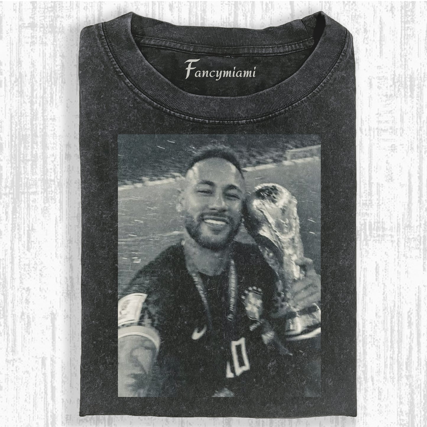 VINTAGE FUSSBALLSTAR USED-GRAFIK-T-SHIRT