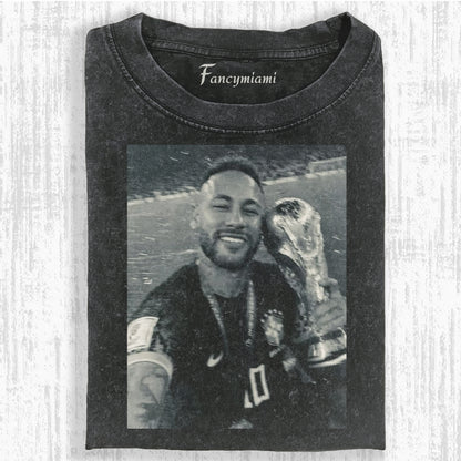 VINTAGE FUSSBALLSTAR USED-GRAFIK-T-SHIRT