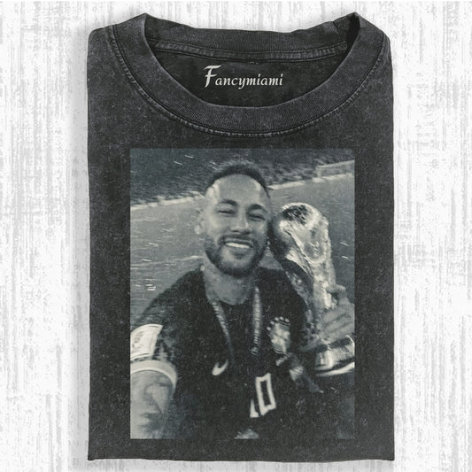 VINTAGE FUSSBALLSTAR USED-GRAFIK-T-SHIRT