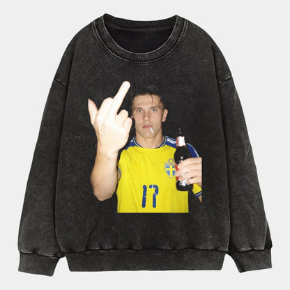 T-shirt style football Suède 10