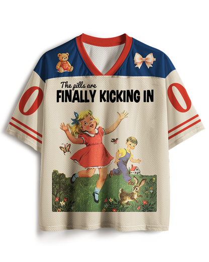 TheRetroTee The Pills Are Finally Kicking In 1950s Mesh Jersey