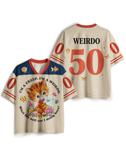 TheRetroTee I'm a Creep 1990s Mesh Jersey