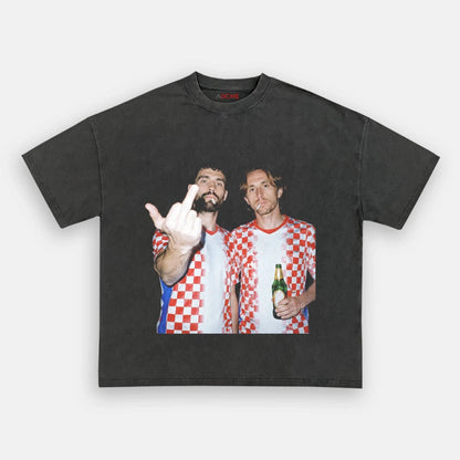 Kroatien Fußball-Stil T-Shirt