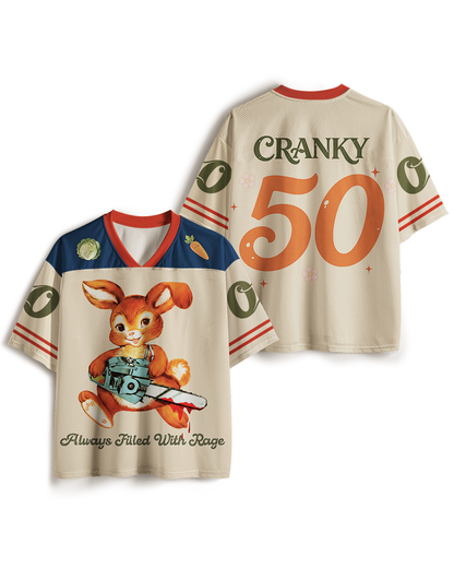 TheRetroTee Always Filled With Rage 1950er Mesh-Trikot