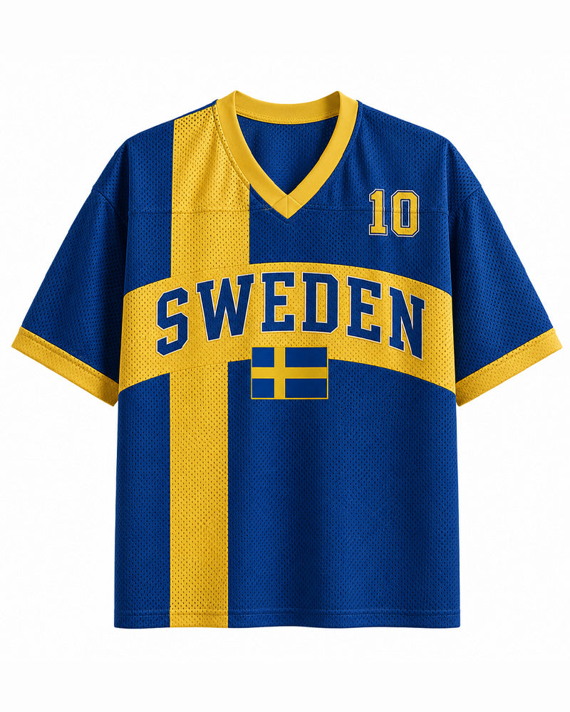 Maillot de foot TheRetroTee Custom Suède en maille