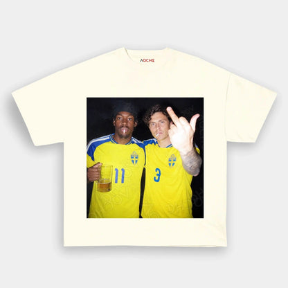 Sweden Football Style Tee 3.1