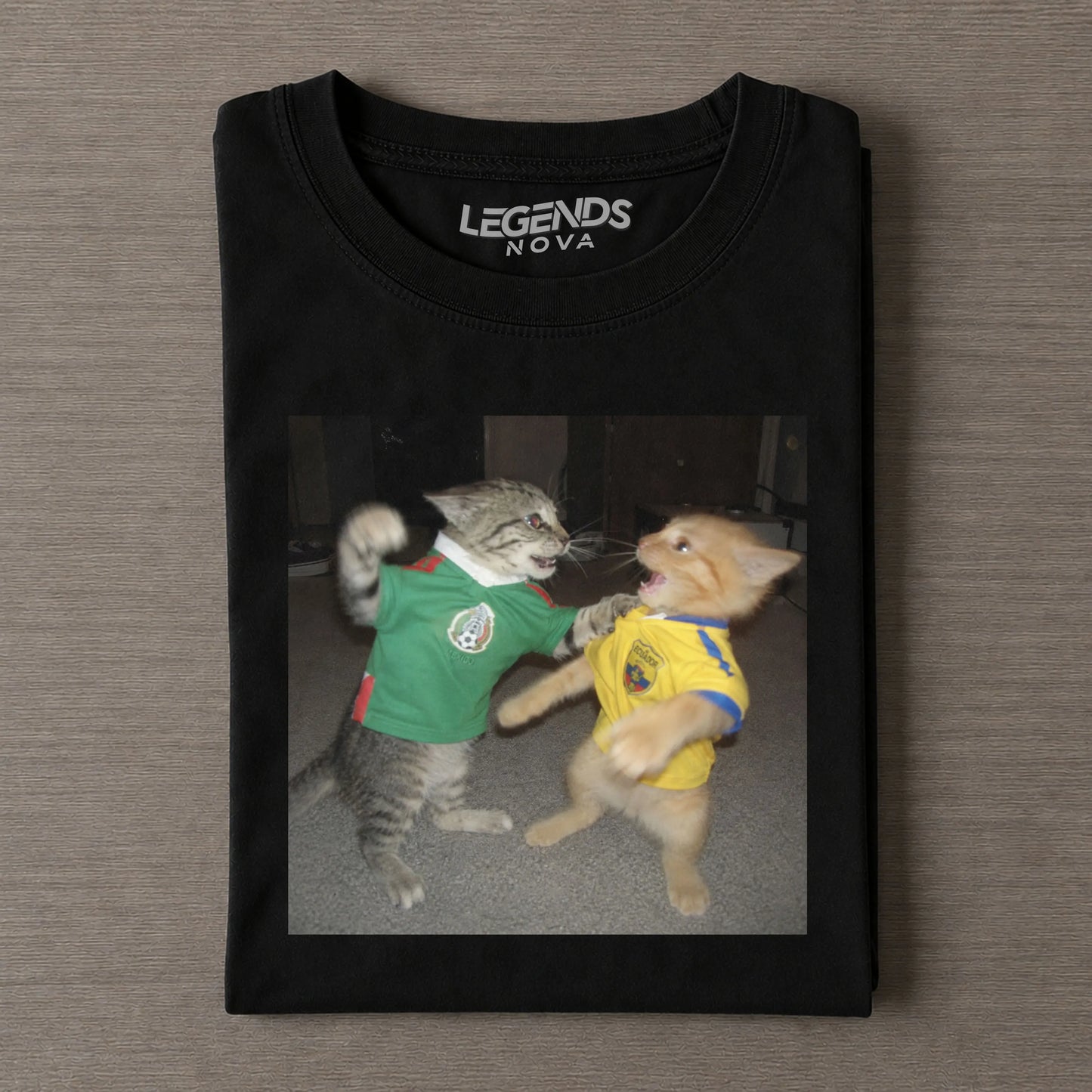 Mexico vs Ecuador Kitten Football Battle T-Shirt