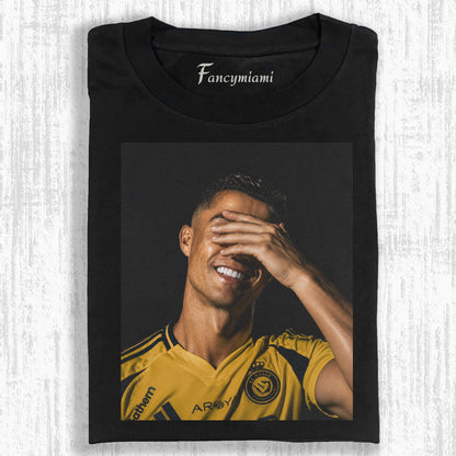 T-shirt graphique vieilli portrait LÉGENDE DU FOOTBALL RÉTRO