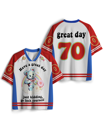 TheRetroTee Have a Great Day 1970s Mesh Jersey