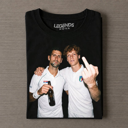 Wimbledon 2026 Men's Singles Germany Novak Djokovic & Italy Jannik Sinner T-shirt