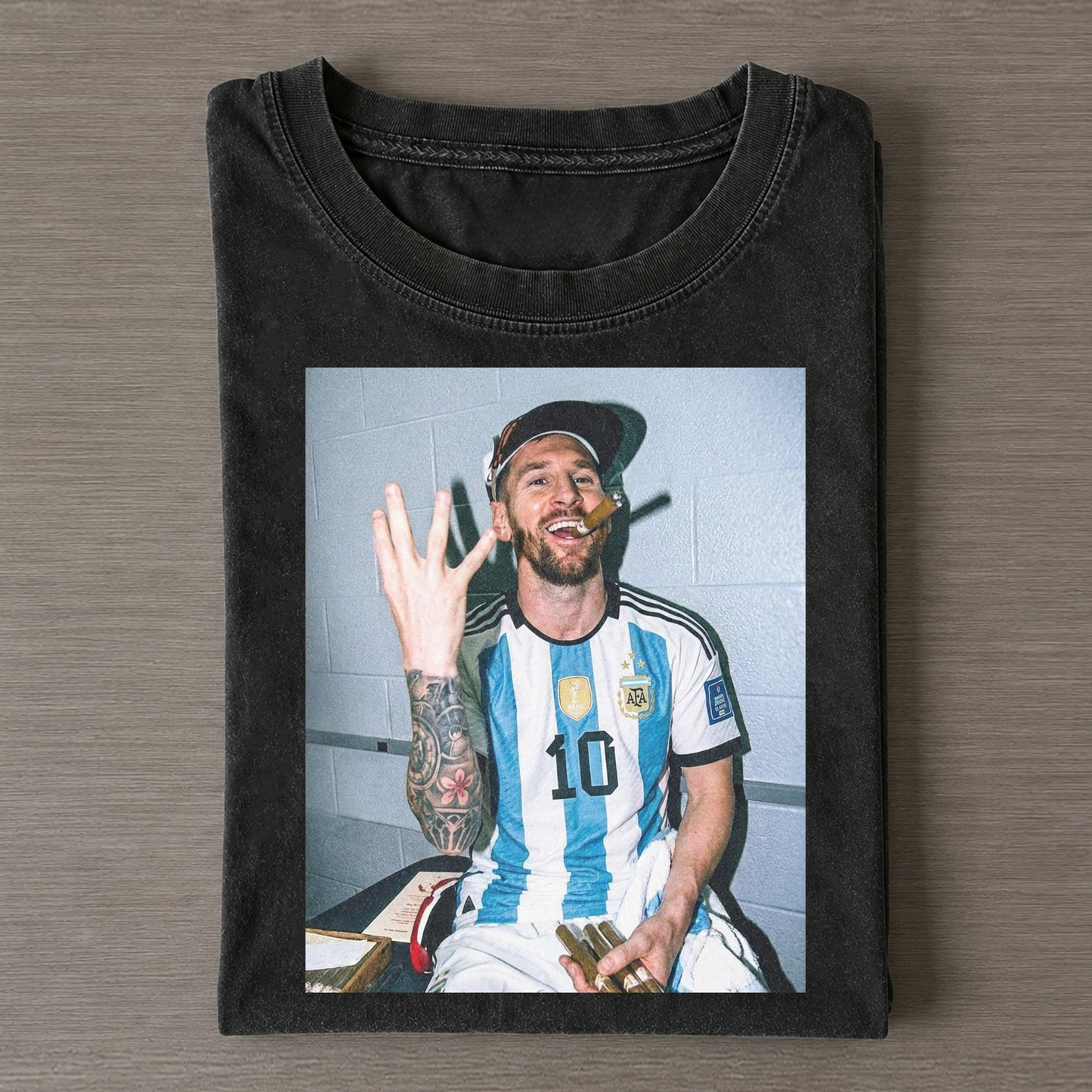 Lionel Messi Vintage-T-Shirt