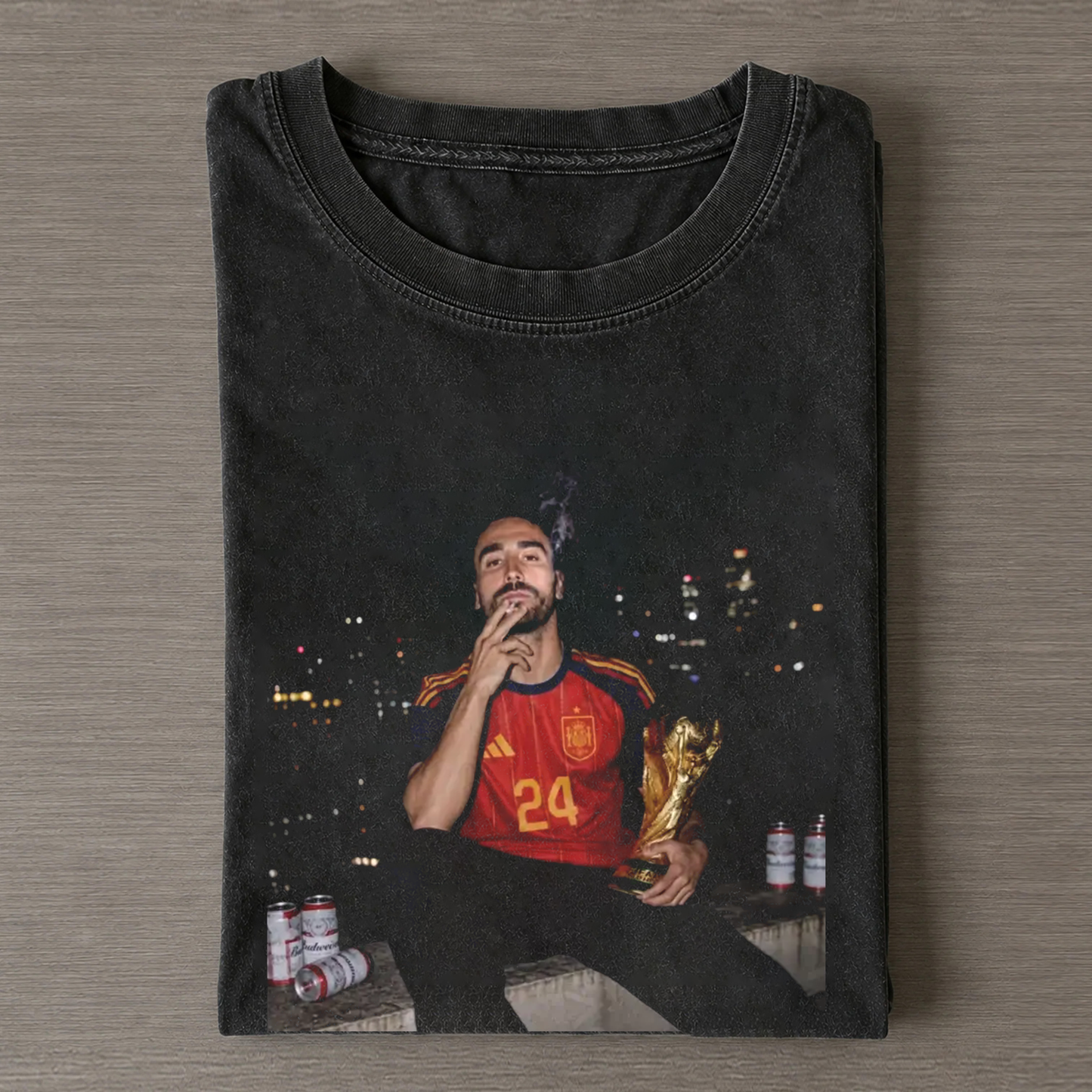 Spain Soccer Style Vintage Tee 7