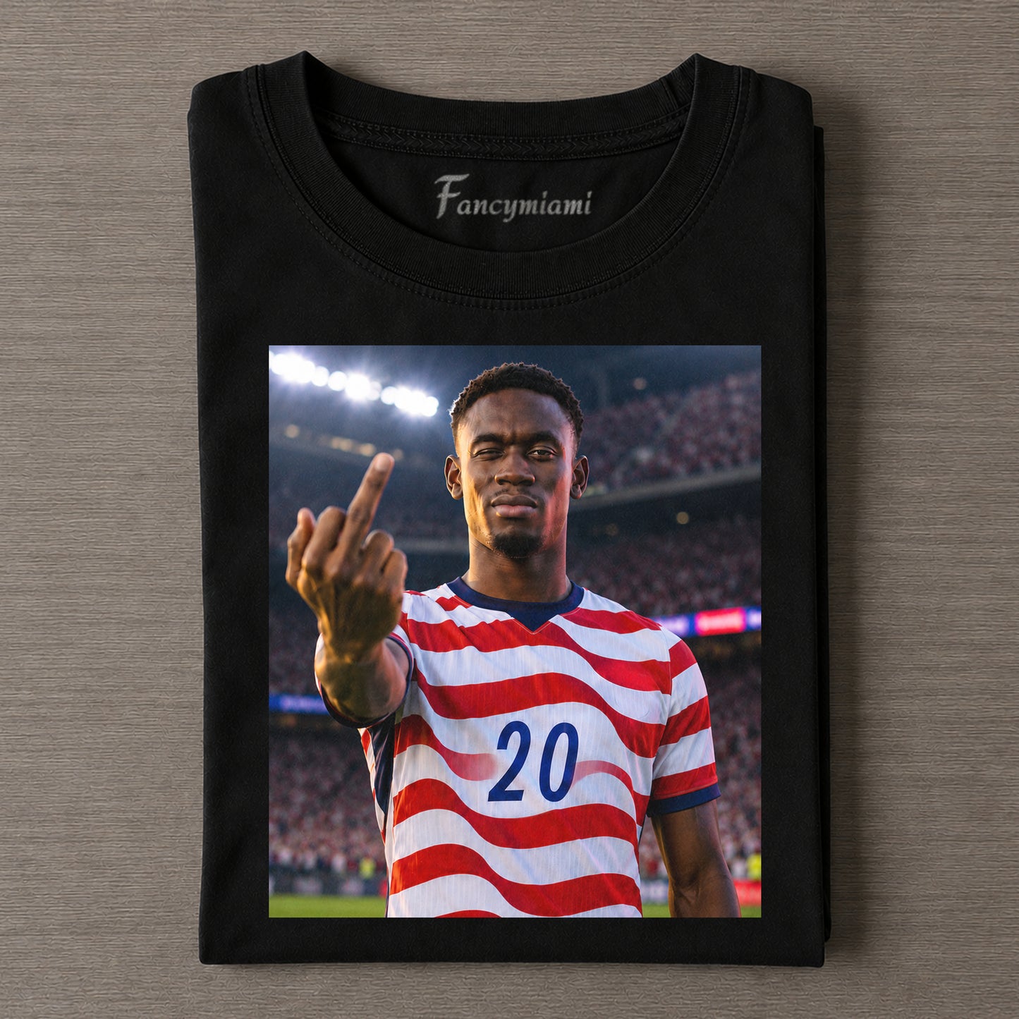 RED WHITE BLUE NATIONAL SOCCER LIBERTY TEE
