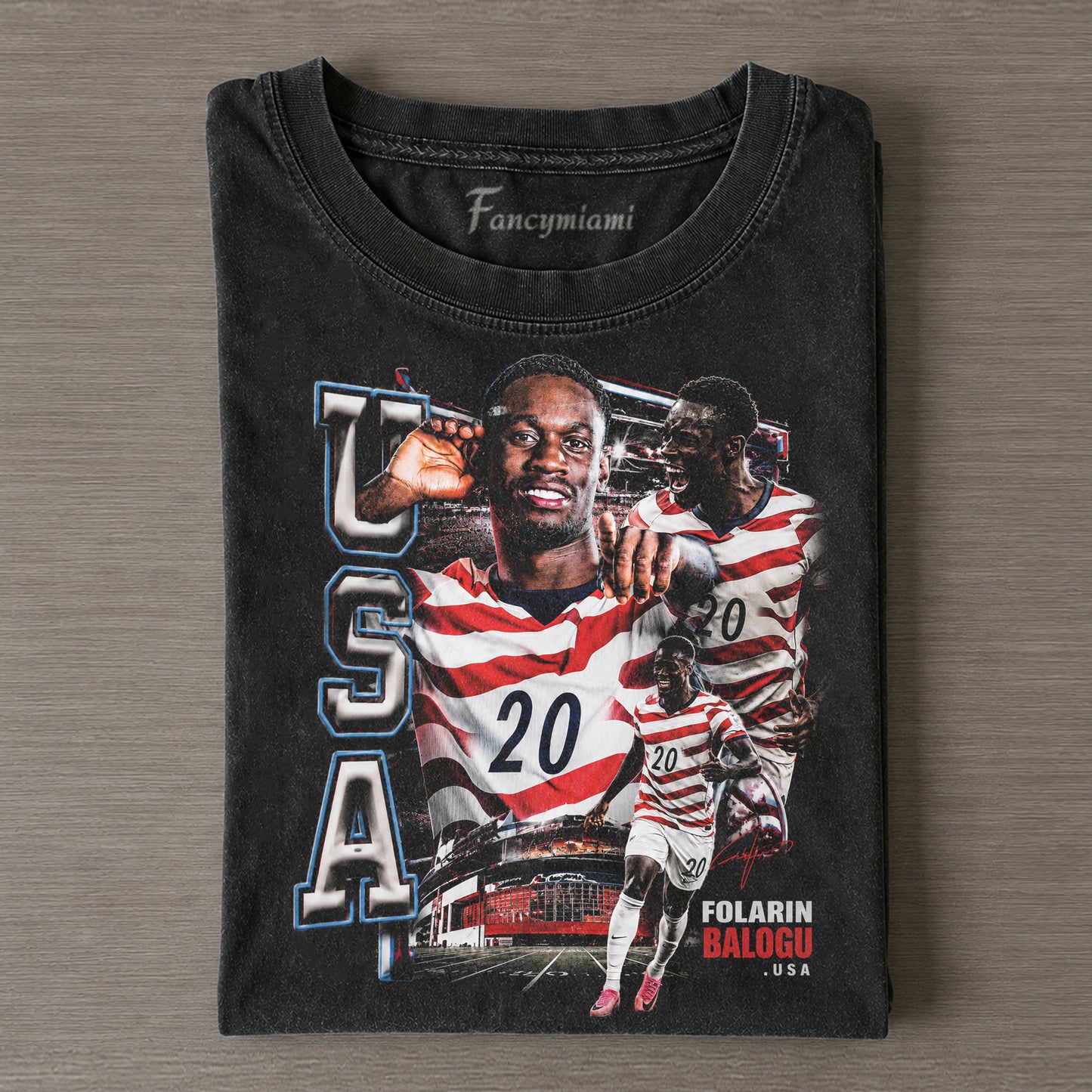 TEE TRICOLORE NATIONAL SOCCER LIBERTY