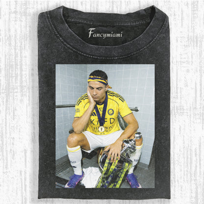 VINTAGE YELLOW KIT FOOTBALL CHAMP DISTRESSED TEE