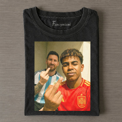 DUAL SOCCER ATHLETE VINTAGE FILMPRINT T-SHIRT