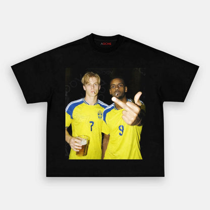 Sweden Football Style Tee 2.4