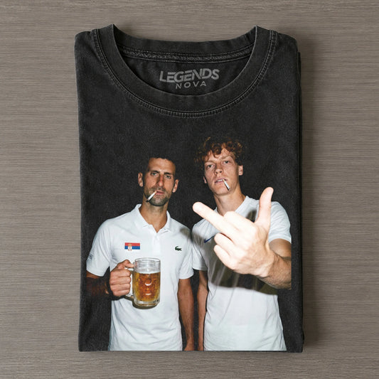 Wimbledon 2026 Men's Singles Germany Novak Djokovic & Italy Jannik Sinner T-shirt
