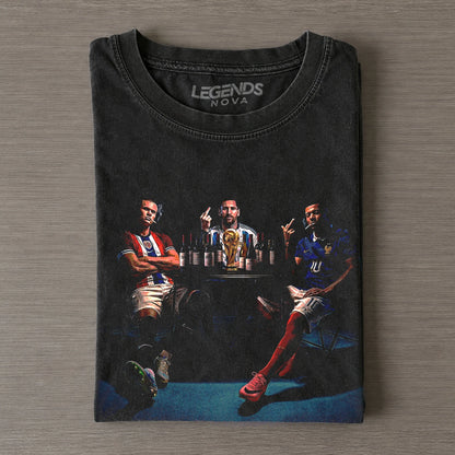 Haaland & Messi & Mbappé Tee