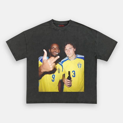 Sweden Football Style Tee 2.1