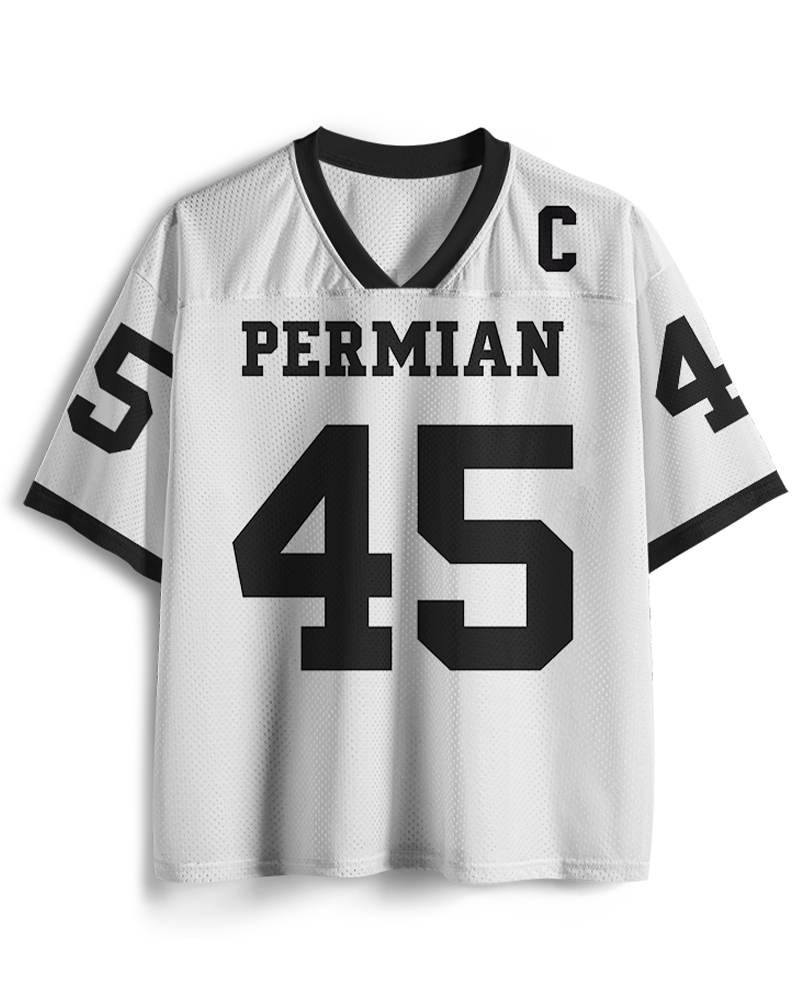 TheRetroTee Maillot de football en résille Small Town #45