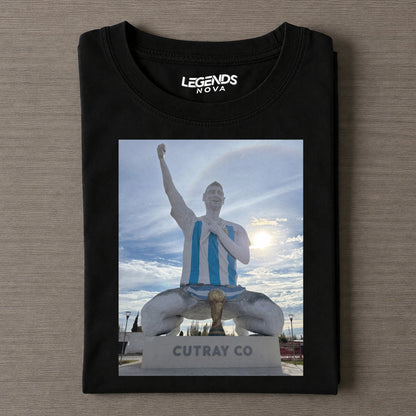 Klassisches T-Shirt mit legendärer Statue