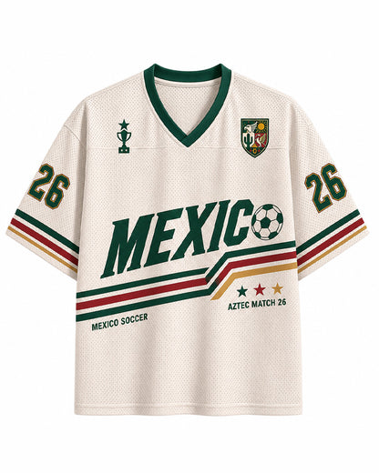 Maillot en maille assorti drapeau du Mexique TheRetroTee