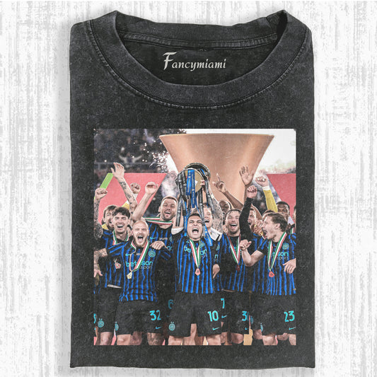 VINTAGE FOOTBALL CHAMPION USED-LOOK GRAFIK-T-SHIRT