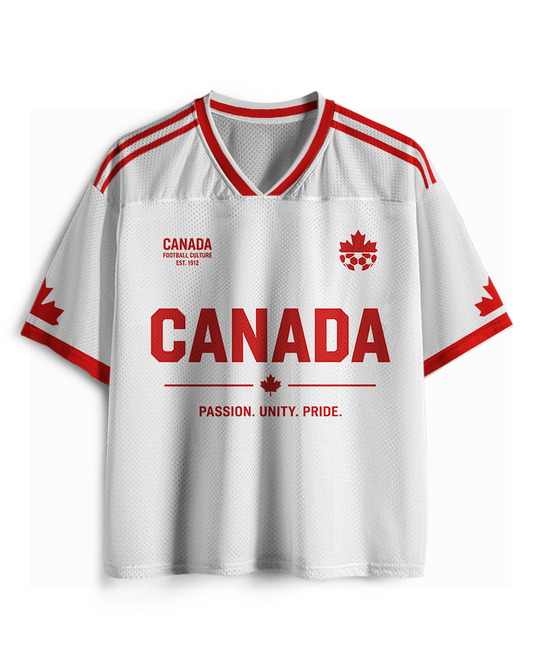 TheRetroTee Canada #10 Retro Fußball Northern Mesh Trikot