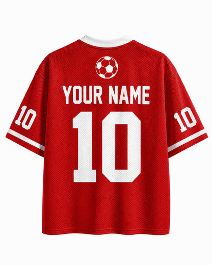 Maillot en mesh de football personnalisé Suisse TheRetroTee