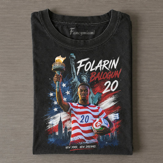 RED WHITE BLUE NATIONAL SOCCER LIBERTY TEE