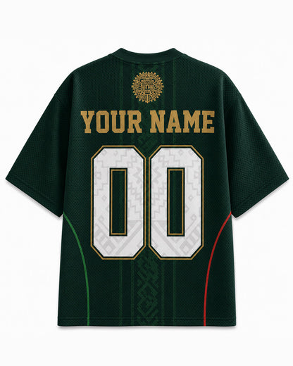 TheRetroTee Custom Mexiko Fußball Trikot mit Mesh