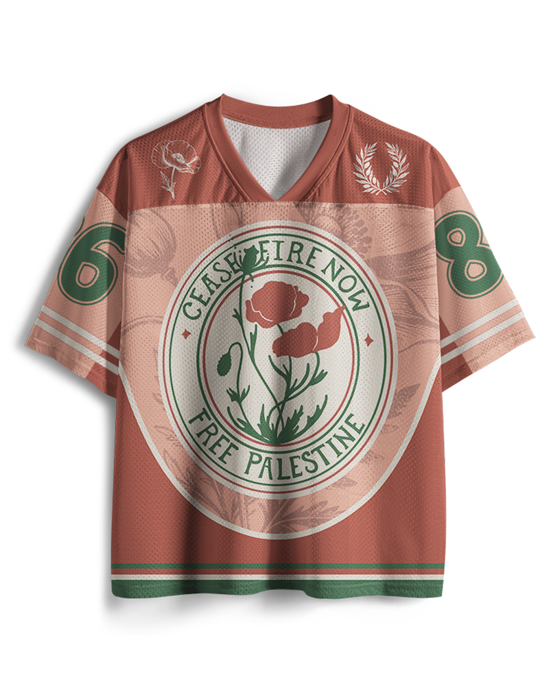 TheRetroTee Maillot en maille Palestine libre