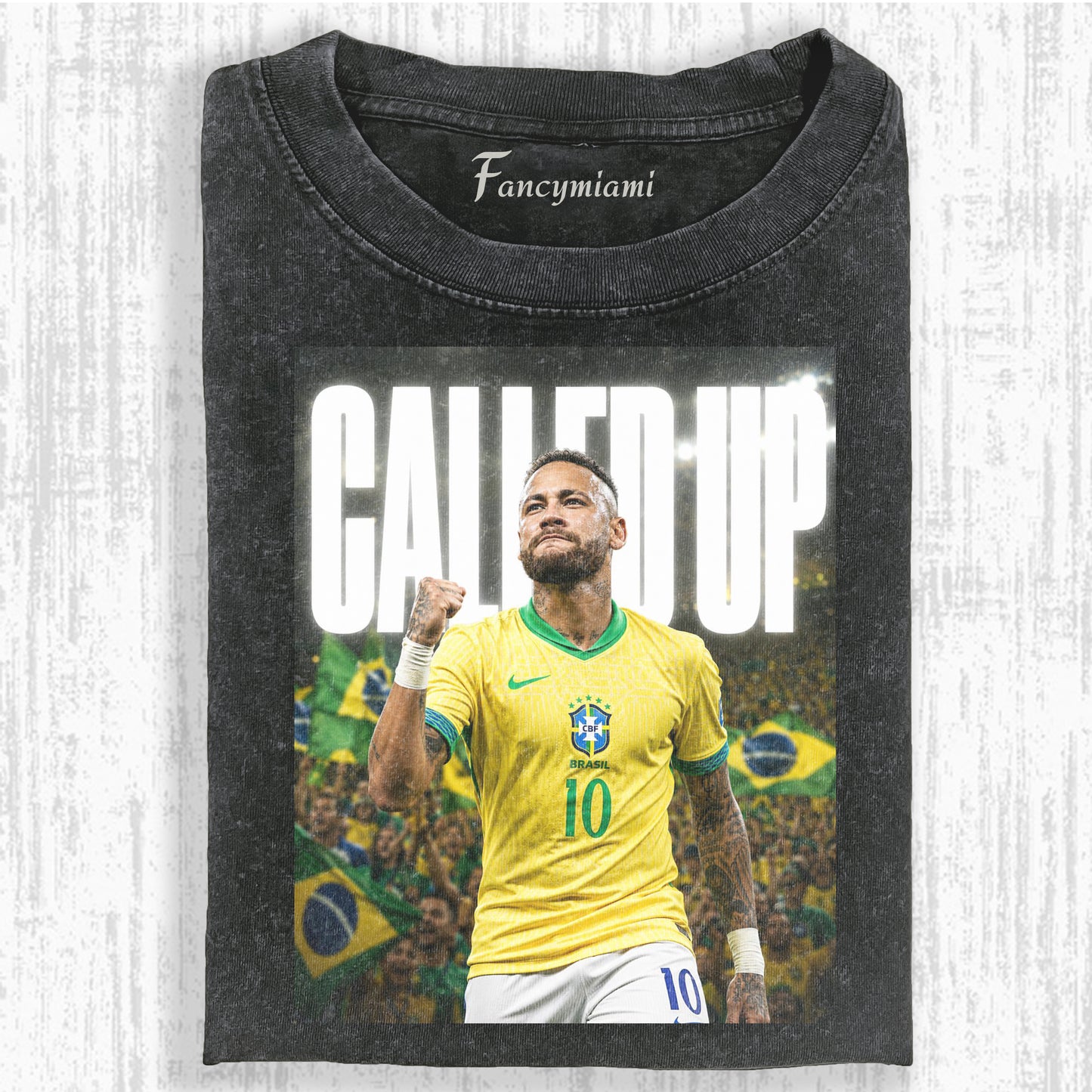 T-SHIRT GRAPHIQUE VINTAGE « STAR DE FOOTBALL » STYLE VIEILLI