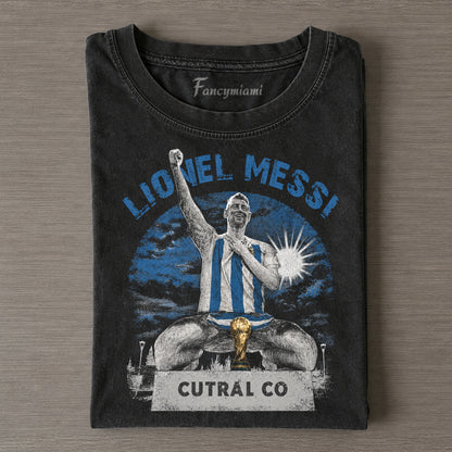 Klassisches T-Shirt mit legendärer Statue