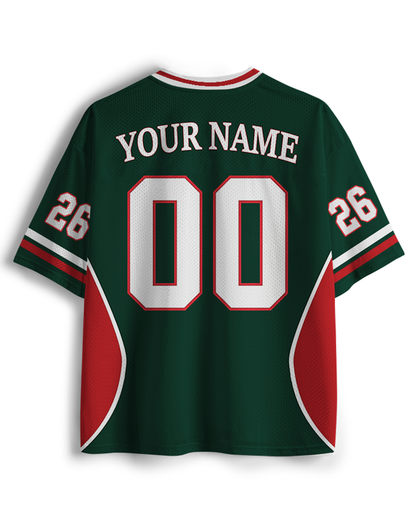 TheRetroTee Mexico Flag Matching Mesh Jersey