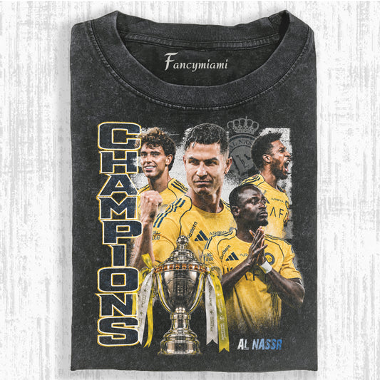 VINTAGE YELLOW KIT FOOTBALL CHAMP DISTRESSED TEE