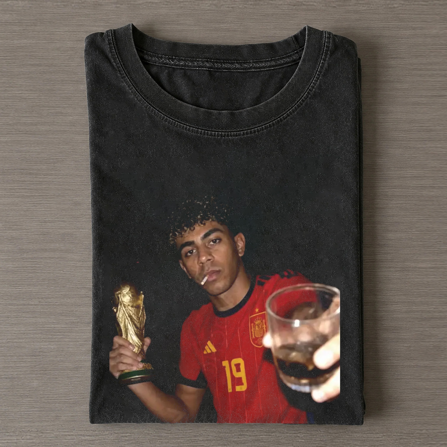 Spain Soccer Style Vintage Tee 9