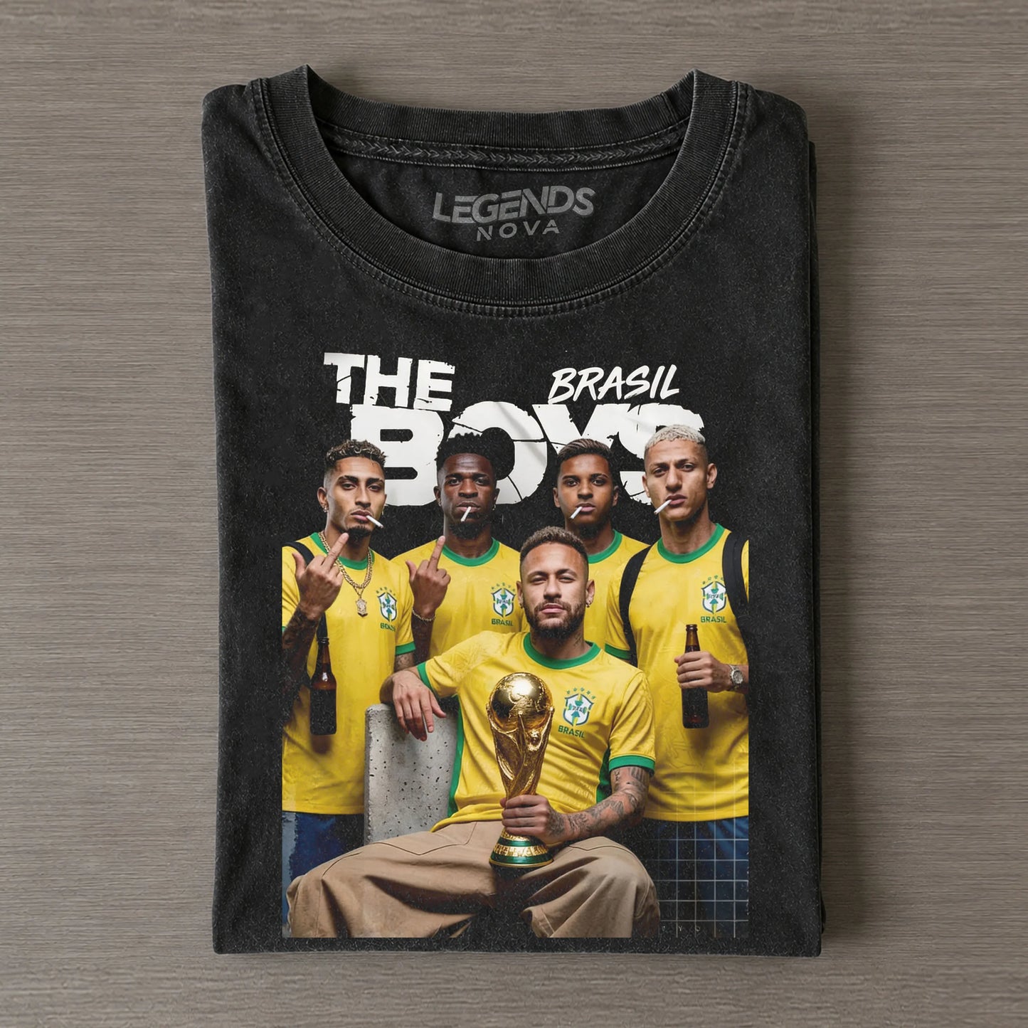 Brasil The Boys Football Print T-Shirt