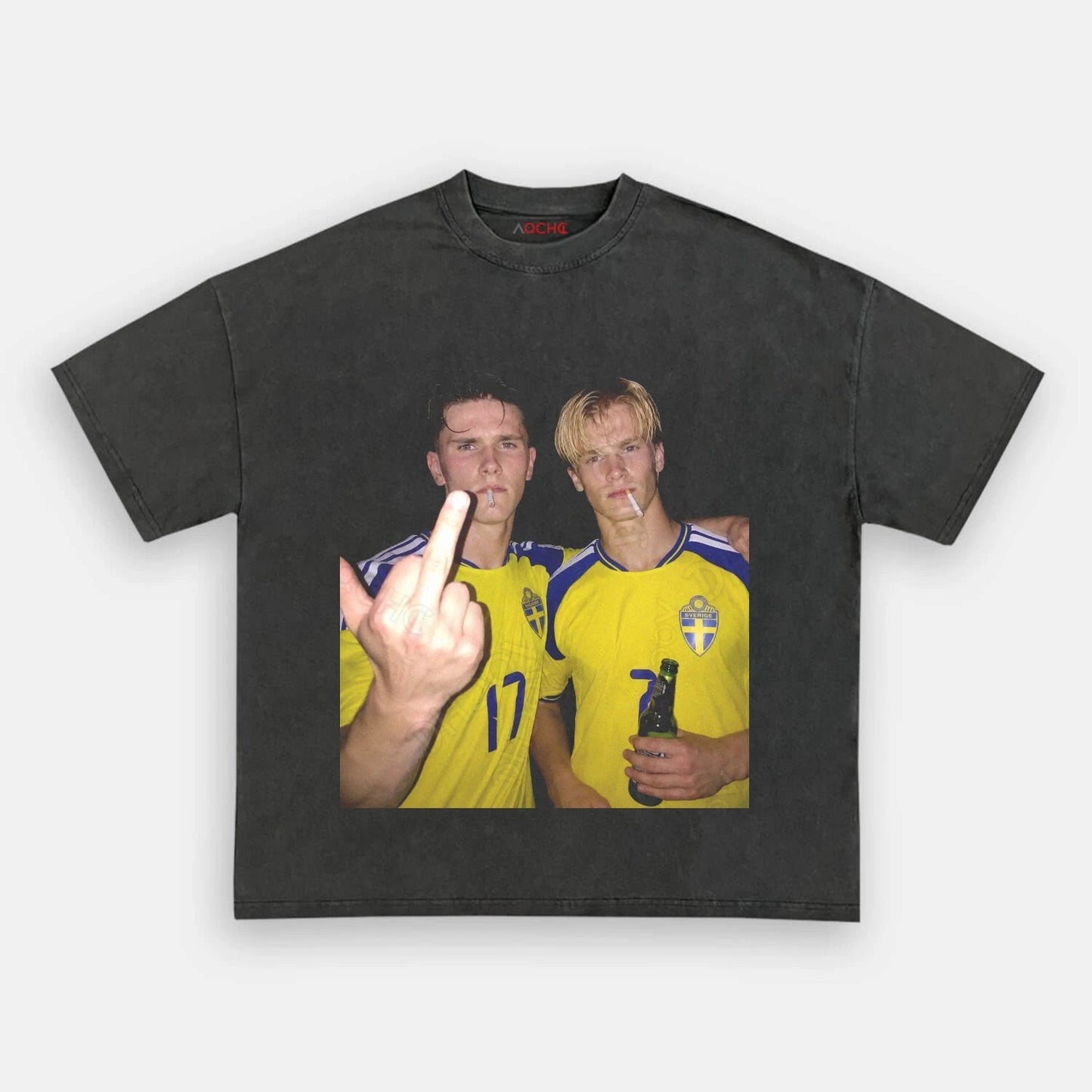 T-shirt style football Suède 3.3