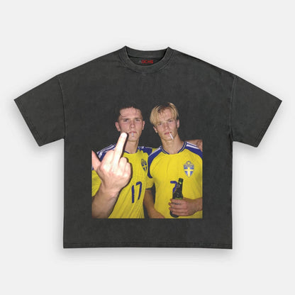 T-shirt style football Suède 3.3